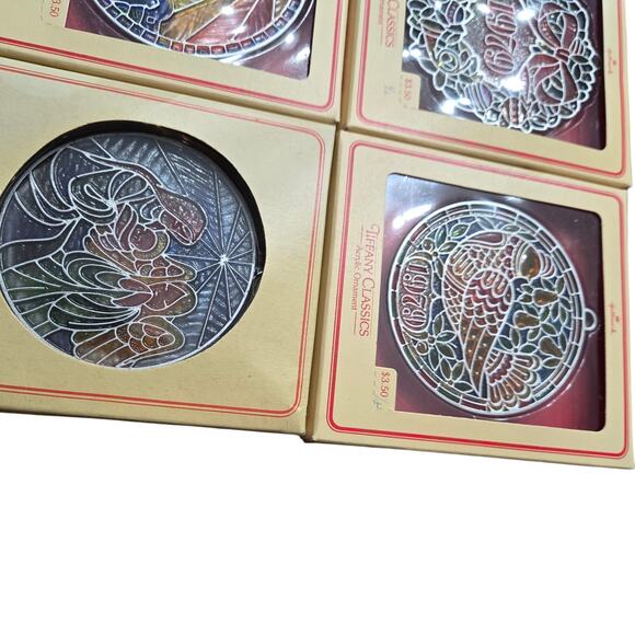 Vintage 1970s Hallmark Tiffany Classics Christmas Ornaments - Picture 4 of 8